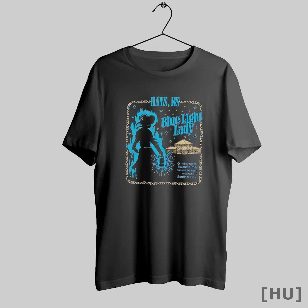 Officials Fort Hays And Elizabeth Polly Kansas Blue Light Lady T Shirt