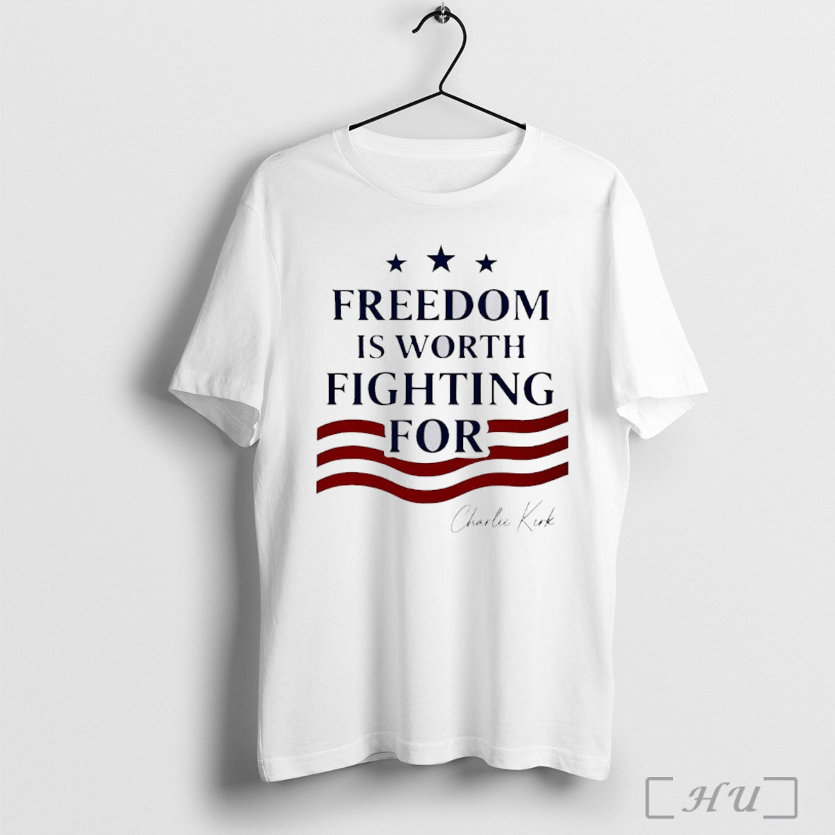 Officials Freedom Is Worth Fighting For Charlie Kirk Signature T Shirt