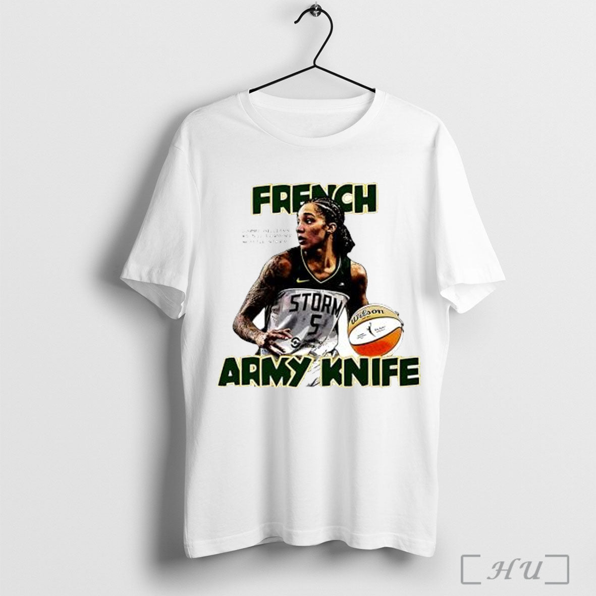 Officials French Army Knife Gabby Williams Seattle Storm Wnba T Shirt