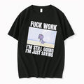 Officials Fuck Work Im Still Going Just Saying Cartoon Angry Cat Walking Mens