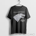 Officials Game Of Thrones Winter Is Coming Stark Wolf Head Logo T Shirt