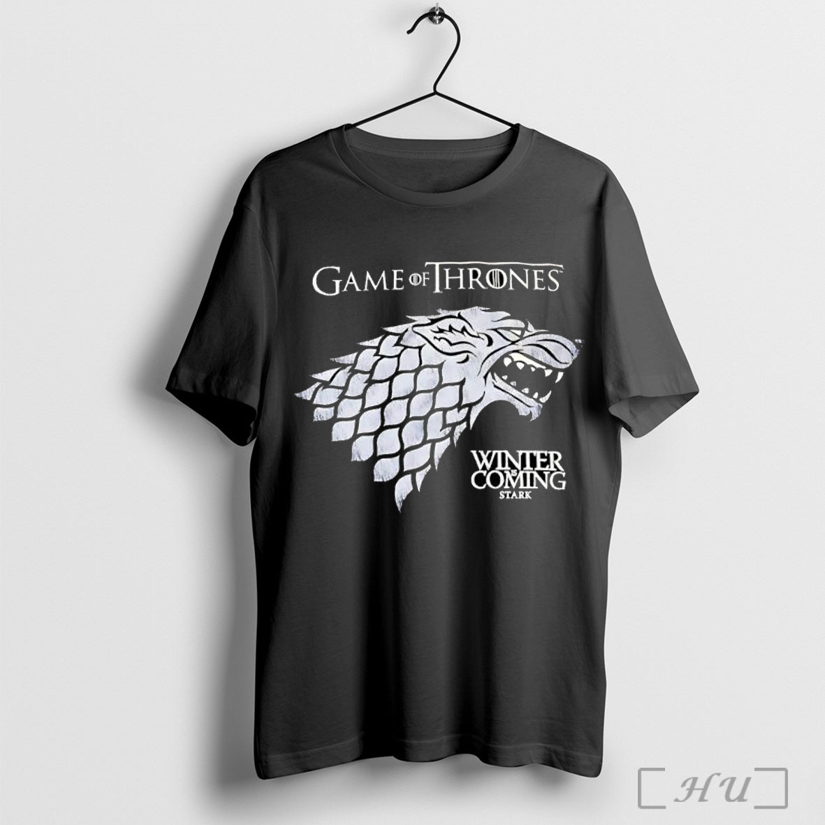 Officials Game Of Thrones Winter Is Coming Stark Wolf Head Logo T Shirt