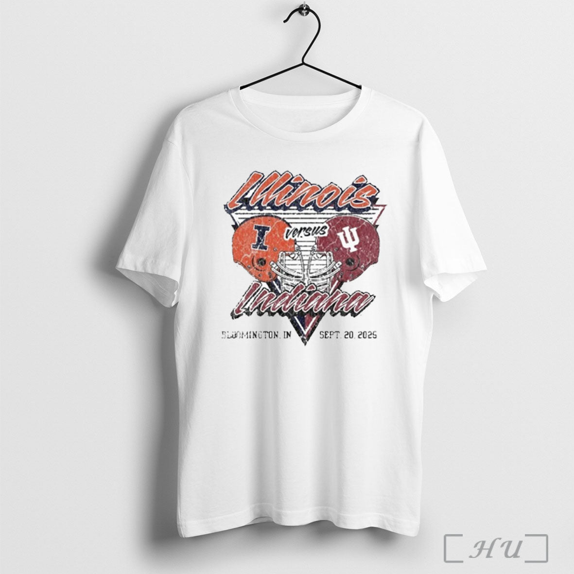 Officials Gameday Showdown 2025 Indiana Vs Illinois Matchup T Shirt