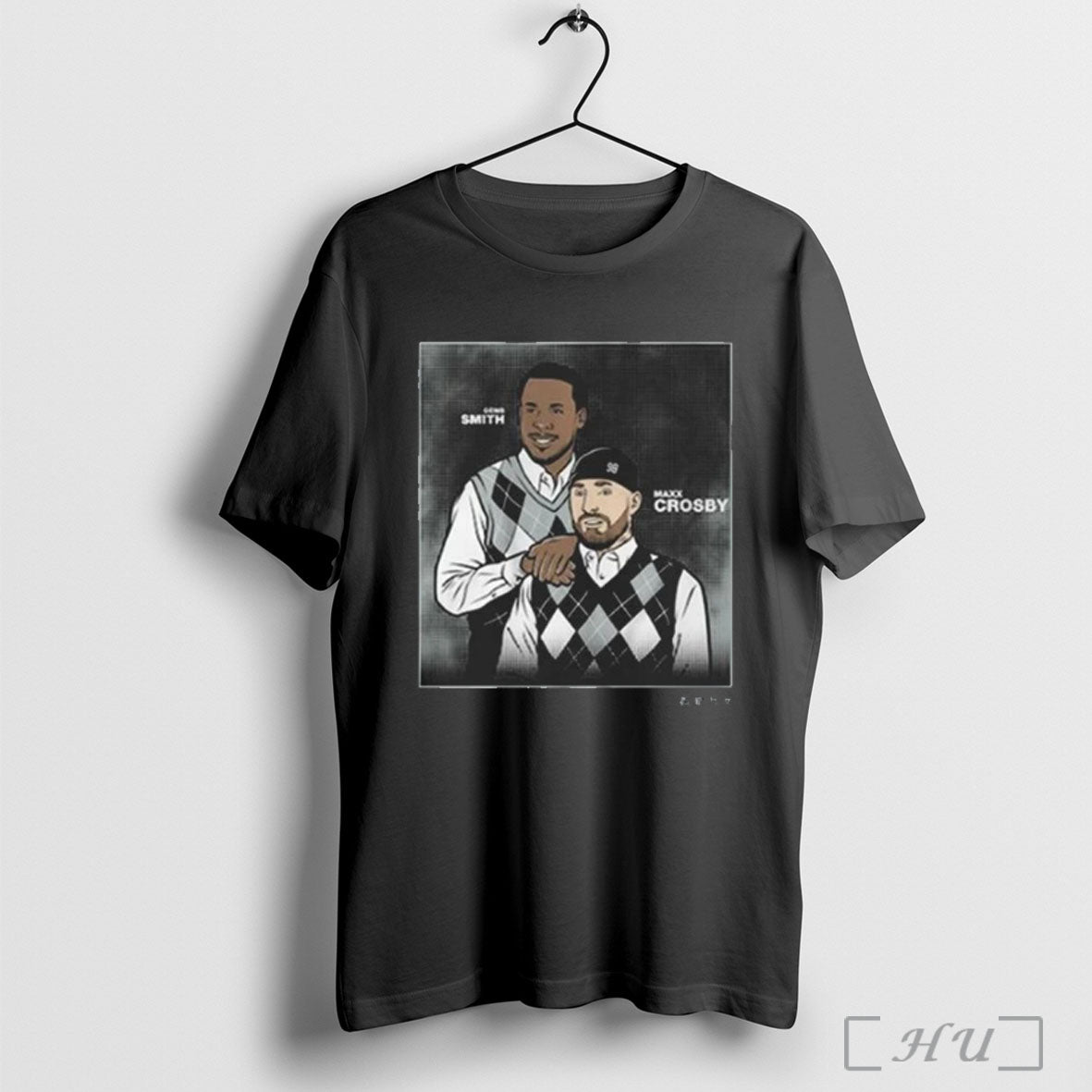 Officials Geno Smith Maxx Crosby Family Portrait T Shirt