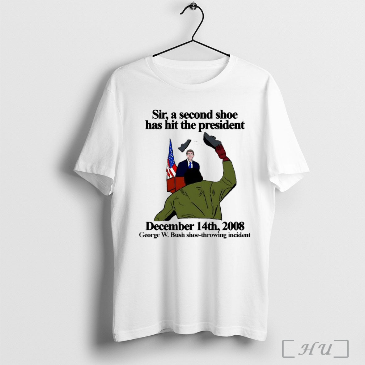 Officials George W Bush Shoe Throwing Incident 2008 Sarcastic T Shirt