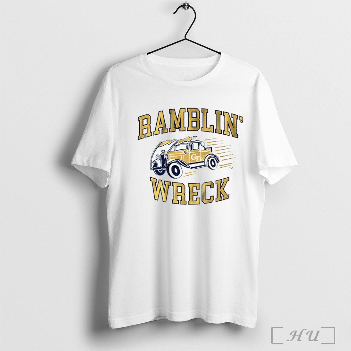 Officials Georgia Tech Yellow Jackets Football Ramblin Wreck T Shirt