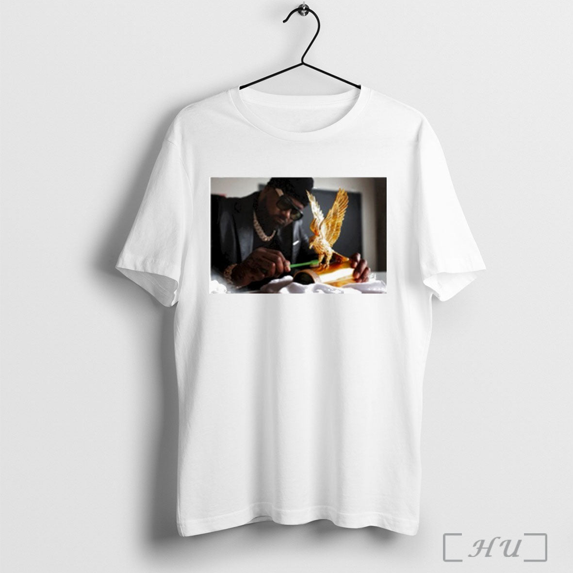 Officials Ghostface Killah W Gold Eagle Set The Tone T Shirt