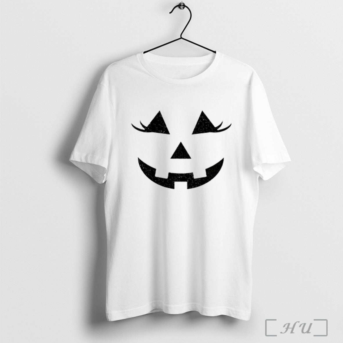 Officials Glitter Jack O Lantern Face Halloween White S T Shirt