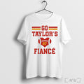Officials Go Taylors Fiance Kelce Football Heart Number 87 T Shirt