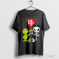 Officials Grinch And Jack Skellington Fist Bump Bjs Halloween T Shirt