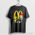 Officials Grinch And Jack Skellington Fist Bump Mcdonalds Halloween T Shirt