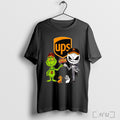 Officials Grinch And Jack Skellington Fist Bump Ups Halloween T Shirt