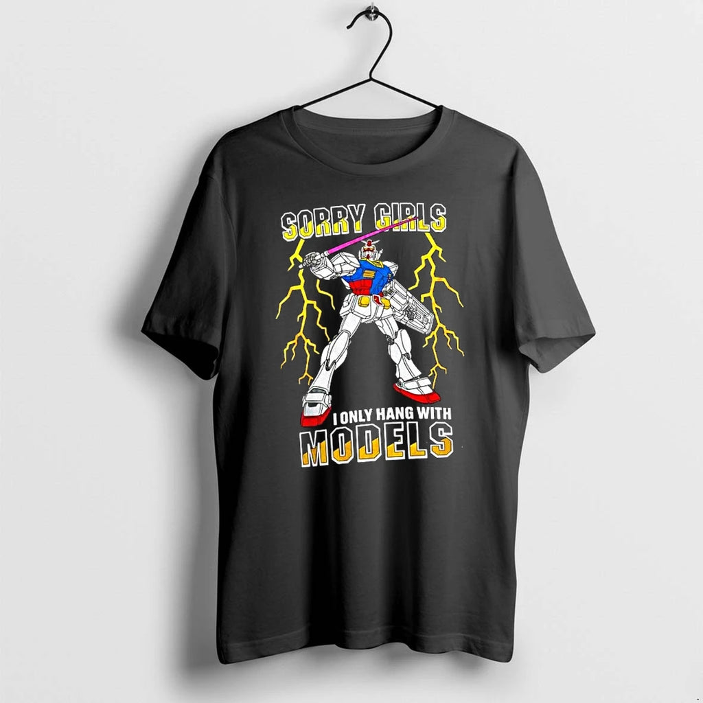Officials Gundam Sorry Girls I Only Hang With Models Premium T Shirt