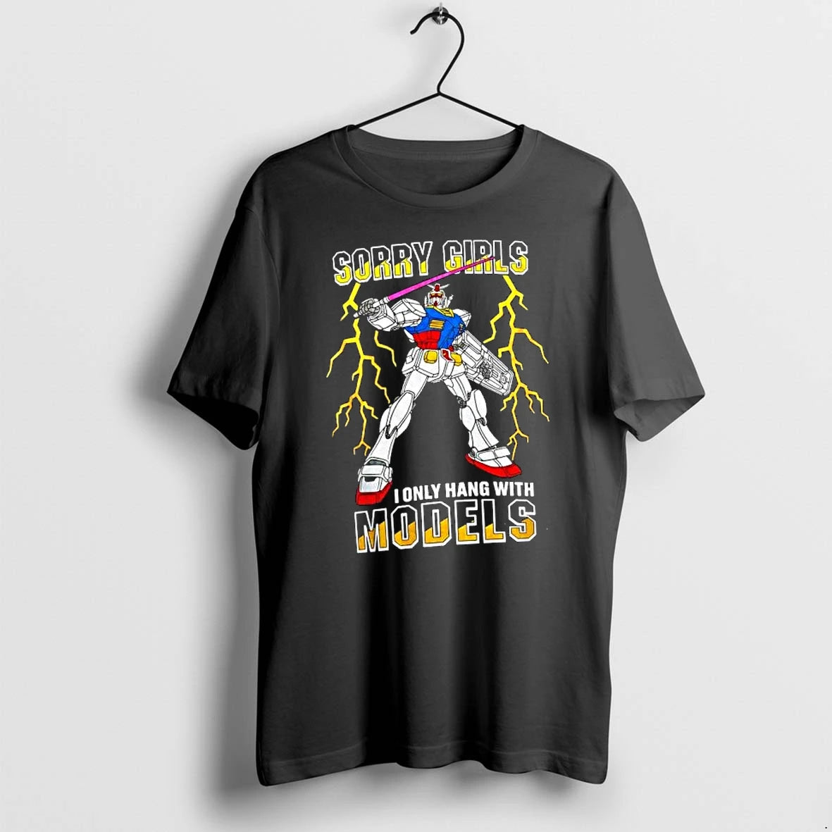 Officials Gundam Sorry Girls I Only Hang With Models Premium T Shirt