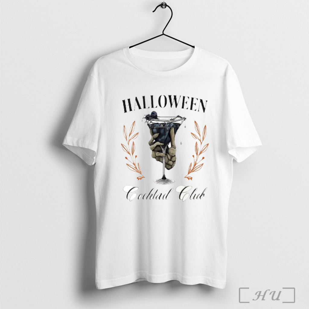 Officials Halloween Cocktail Club Dark Drinks White S T Shirt
