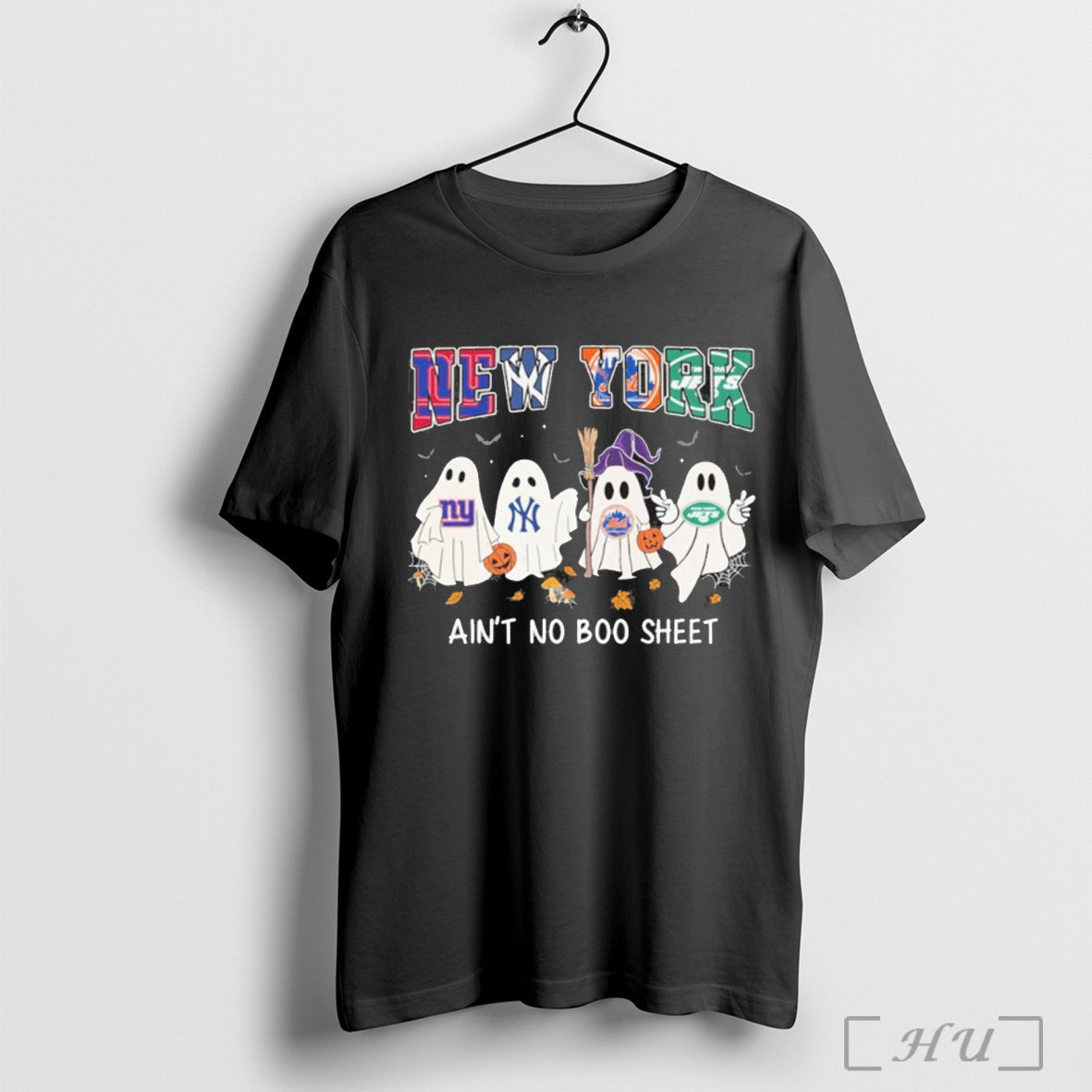 Officials Halloween New York Sports Teams Aint No Boo Shee T Shirt