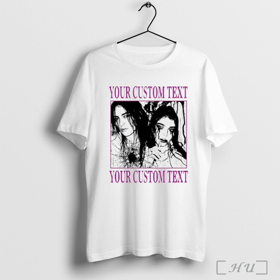 Officials Halloween Your Custom Text Creepy Couple Horror T Shirt