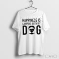 Officials Happiness Is Camping With My Dog T Shirt