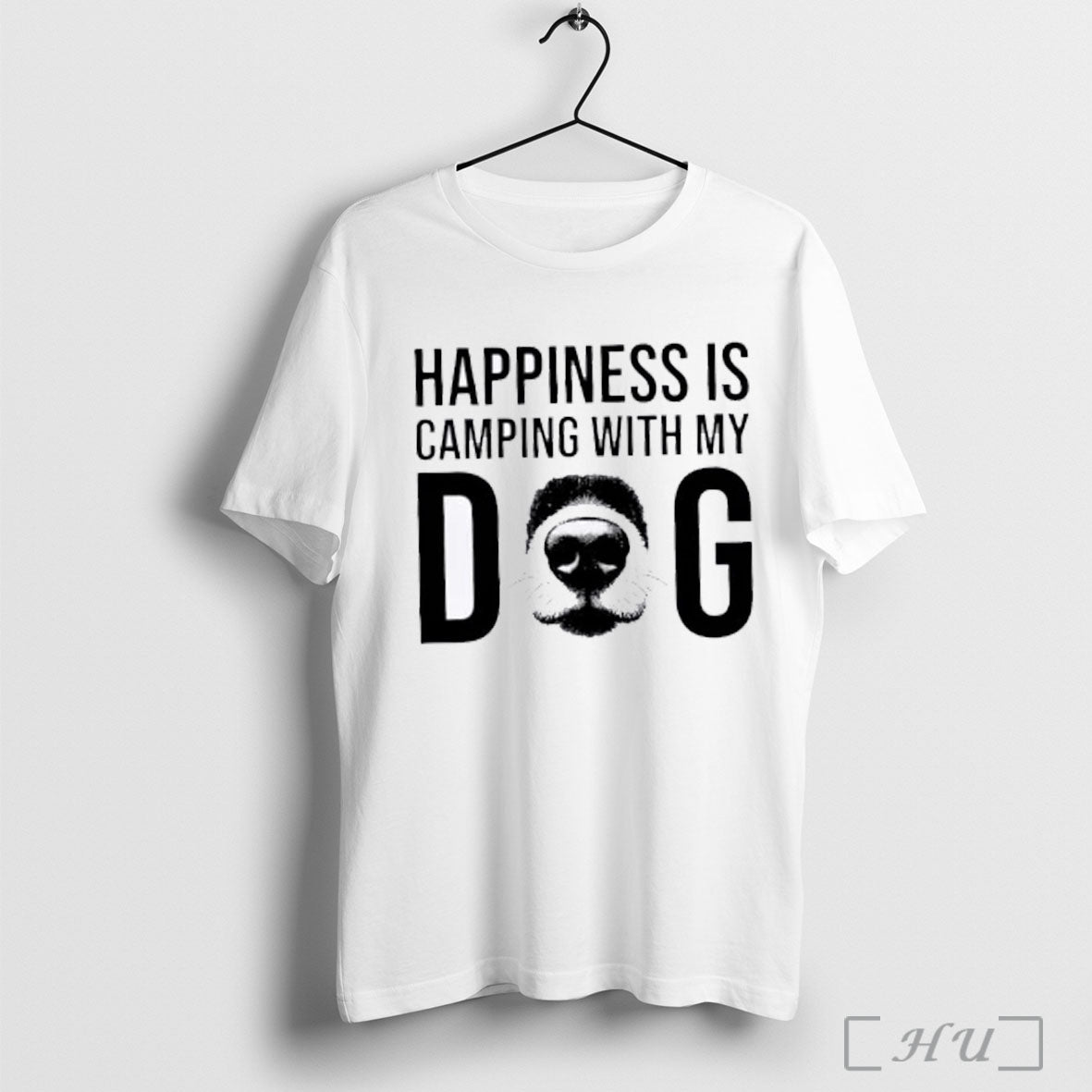 Officials Happiness Is Camping With My Dog T Shirt