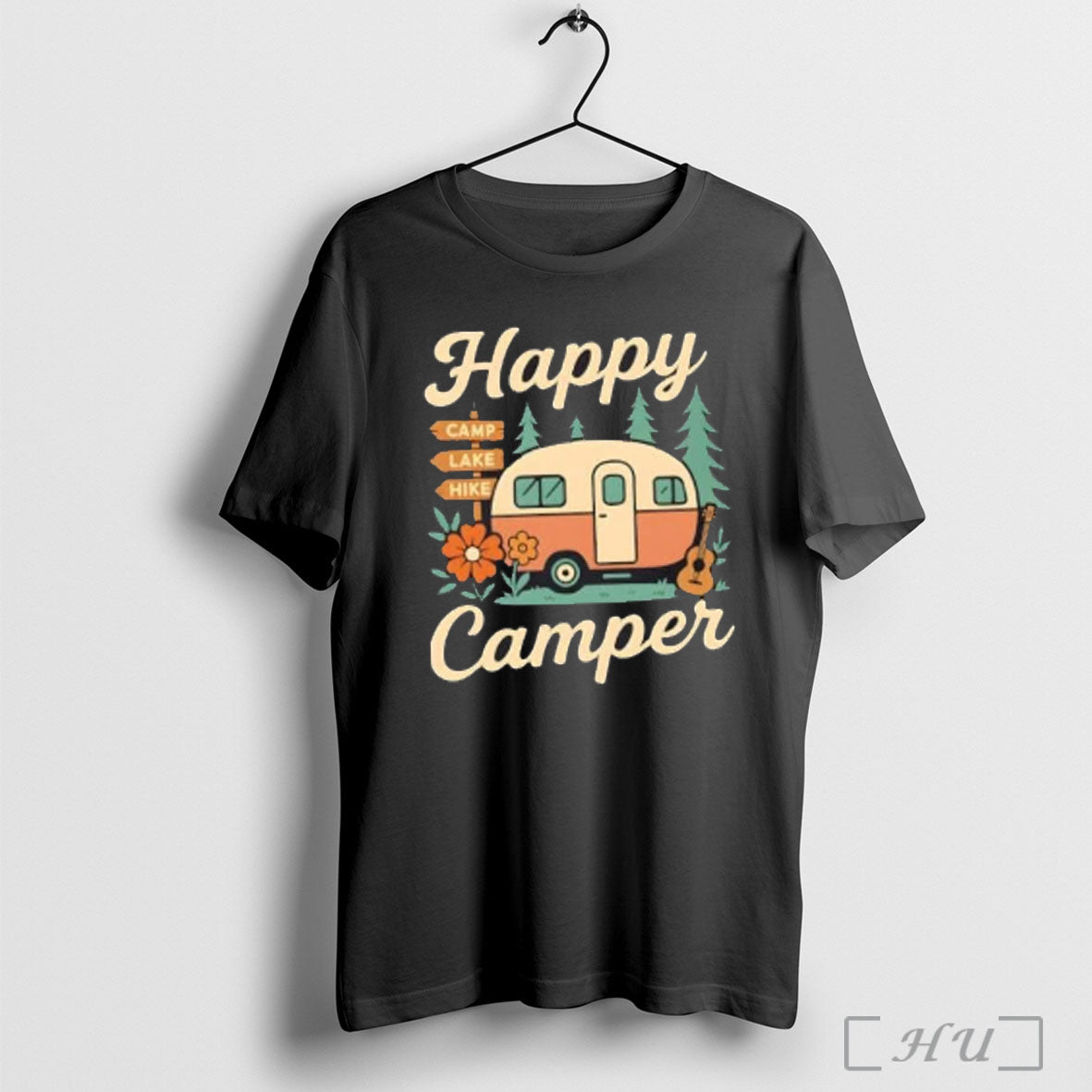 Officials Happy Camper Camp Like Hike T Shirt