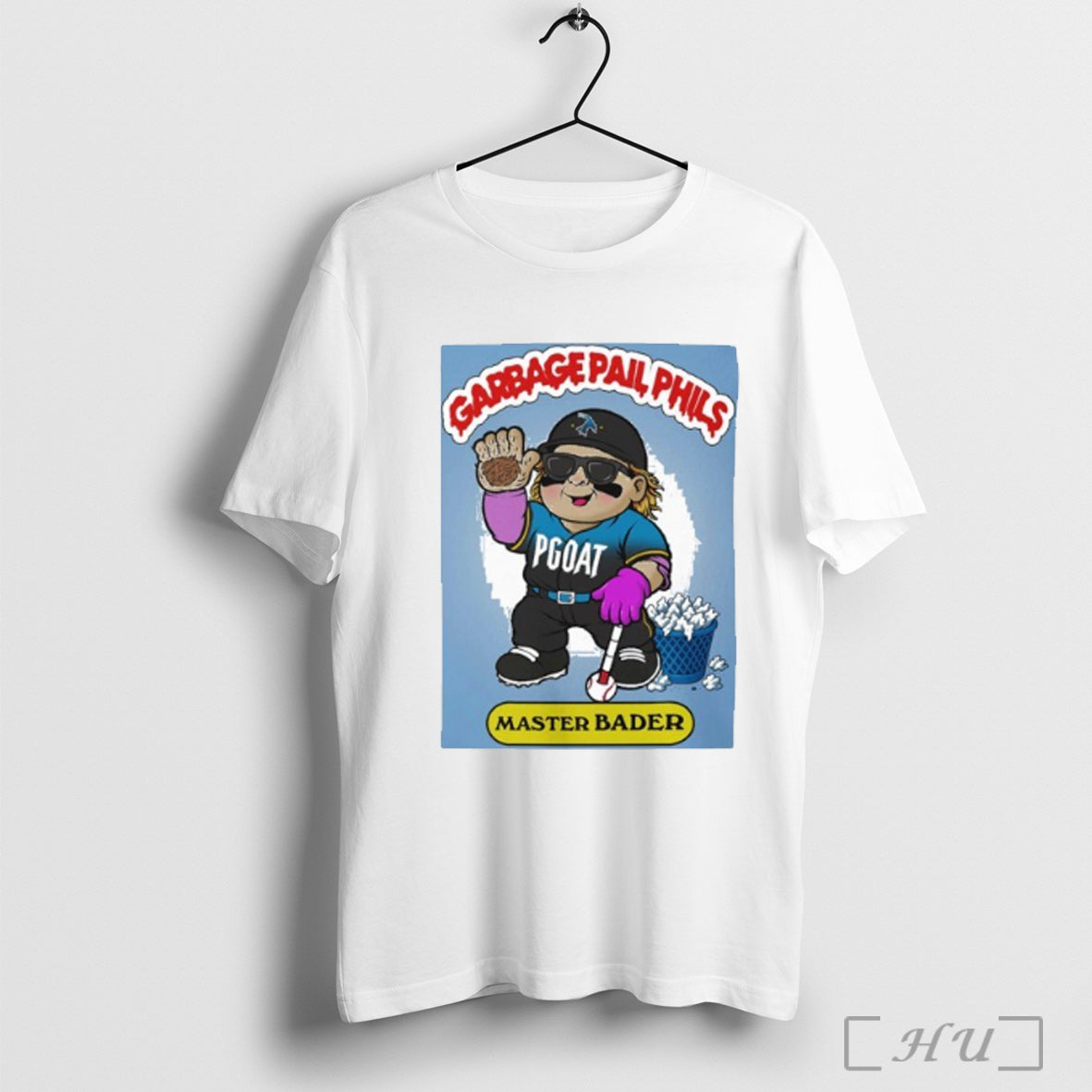 Officials Harrison Bader Master Bader Garbage Pail Phils T Shirt