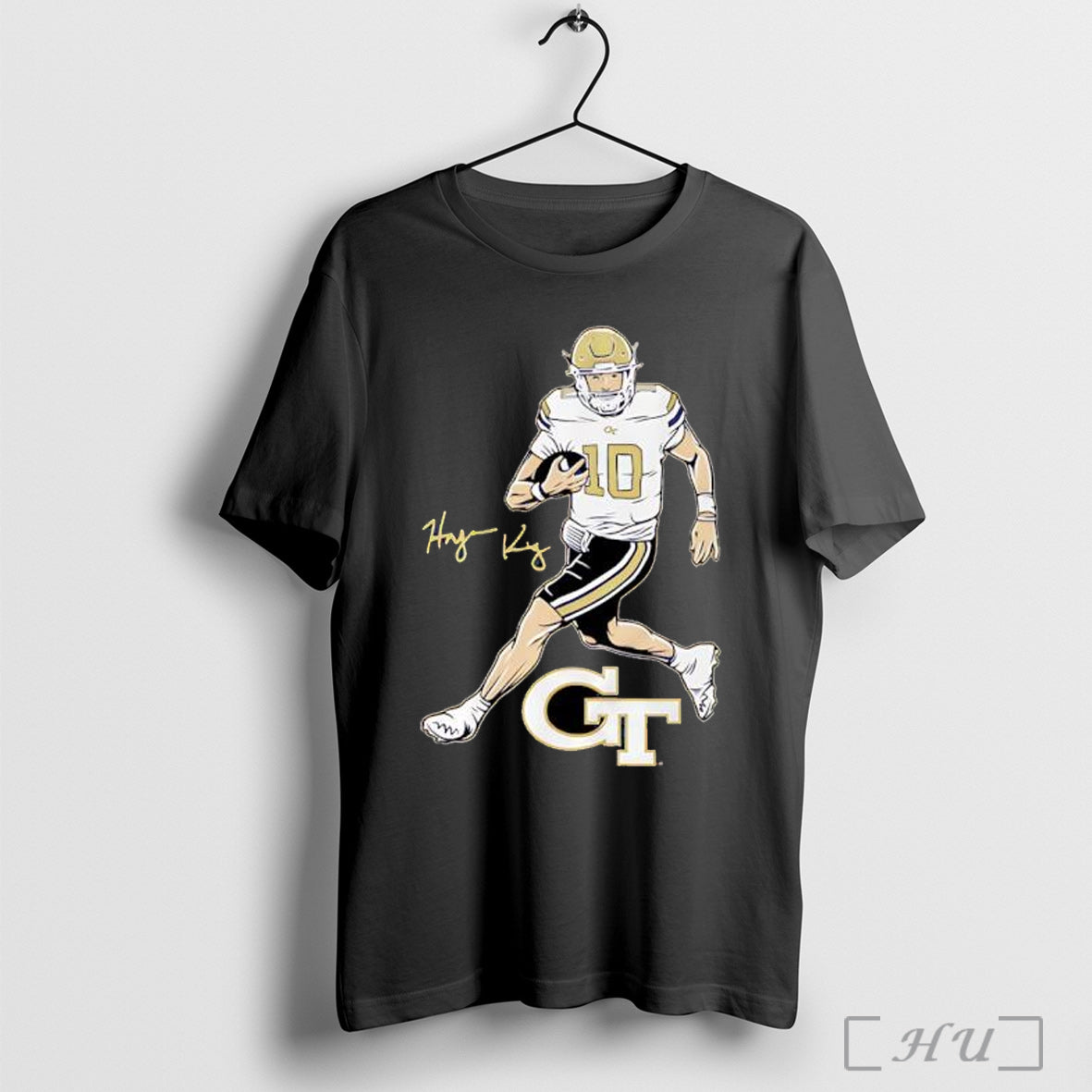 Officials Haynes King Superstar Pose Georgia Tech Football T Shirt