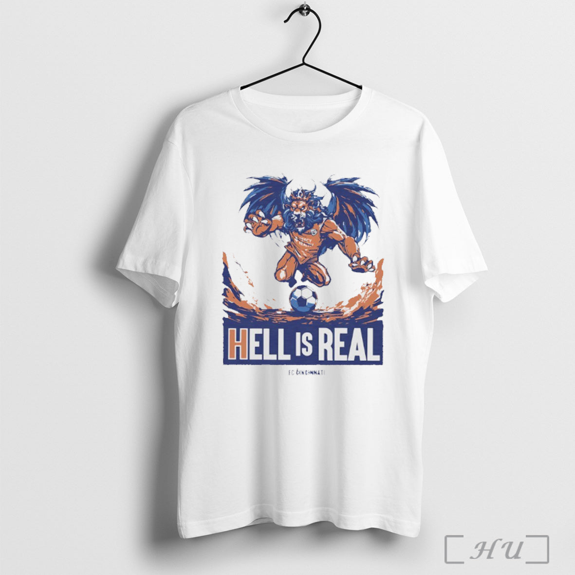 Officials Hell Is Real Winged Lion Fc Cincinnati T Shirt