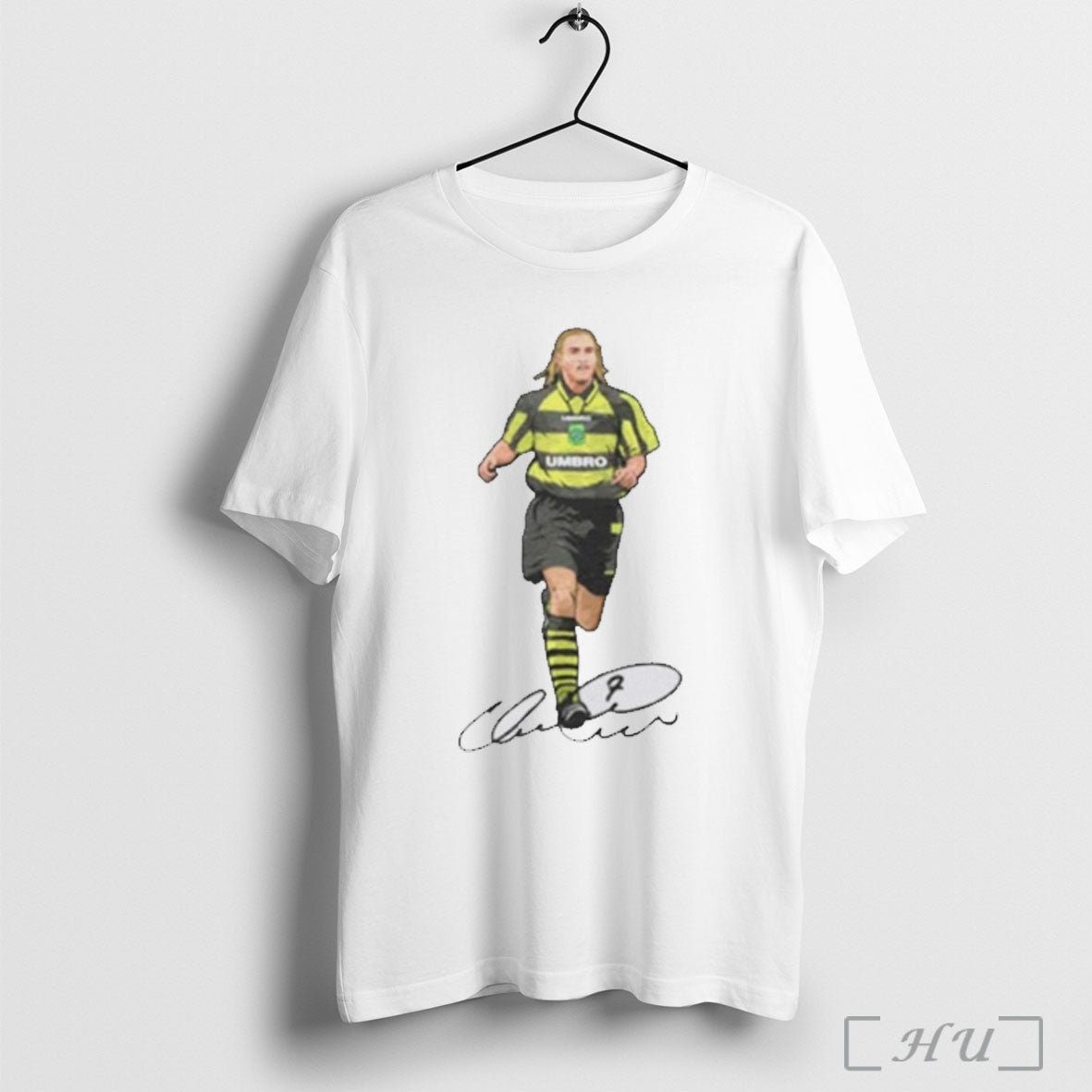 Officials Henrik Larsson Away Retro 1997 Signature T Shirt