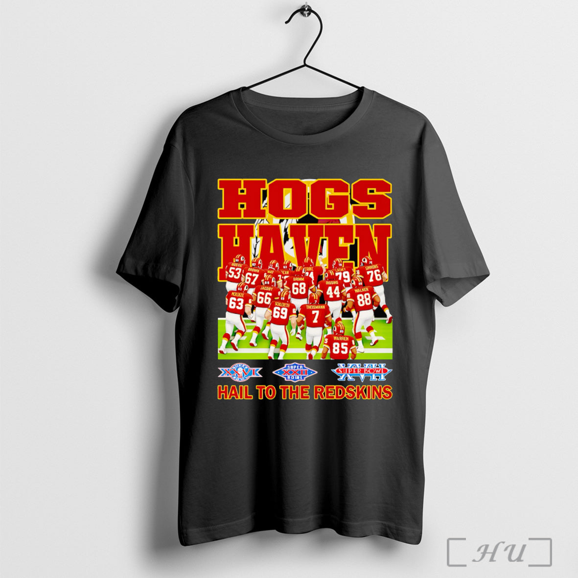 Officials Hogs Haven Hail To The Redskins T Shirt