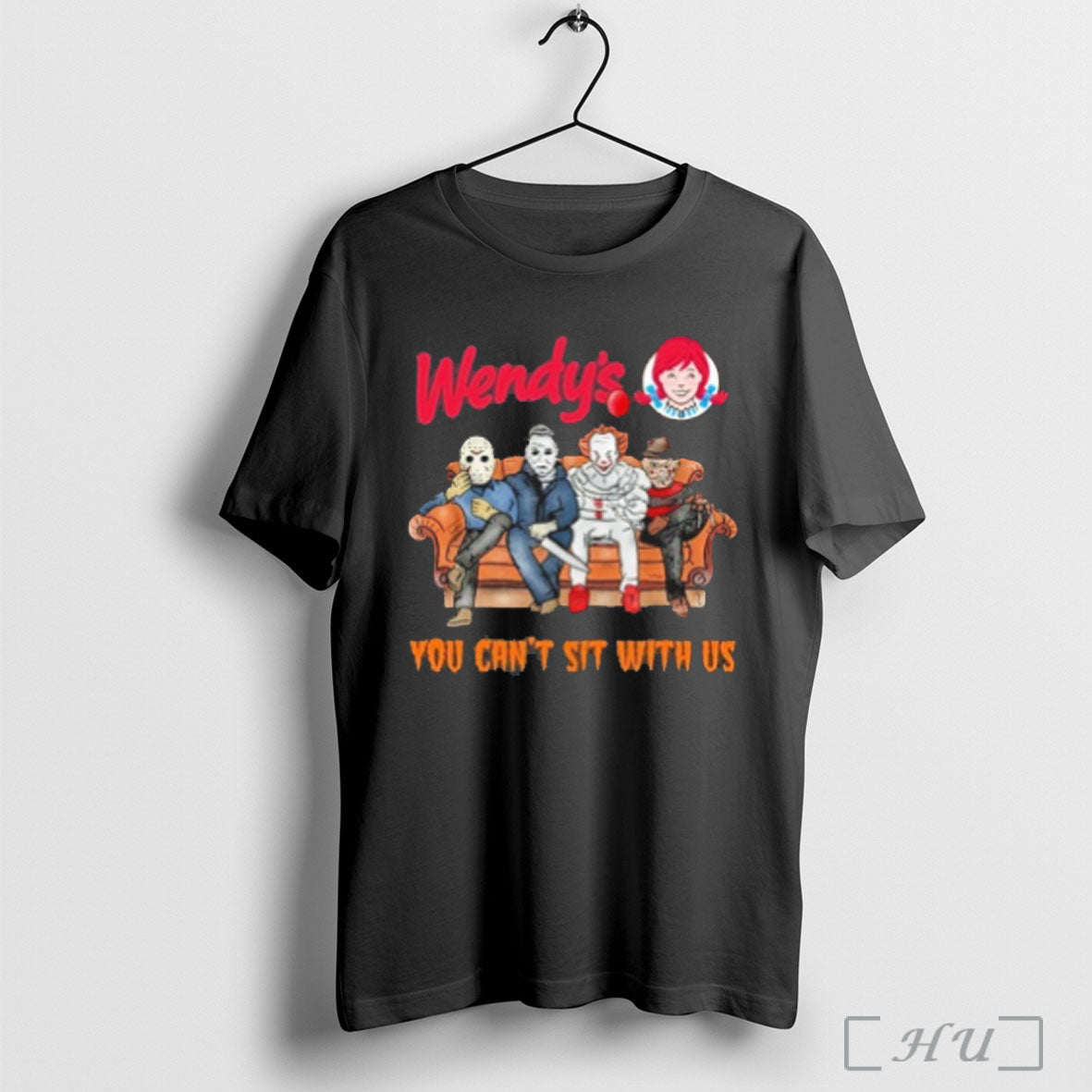 Officials Horror Film You Cant Sit With Us Wendys Logo T Shirt Sweatshirt Png