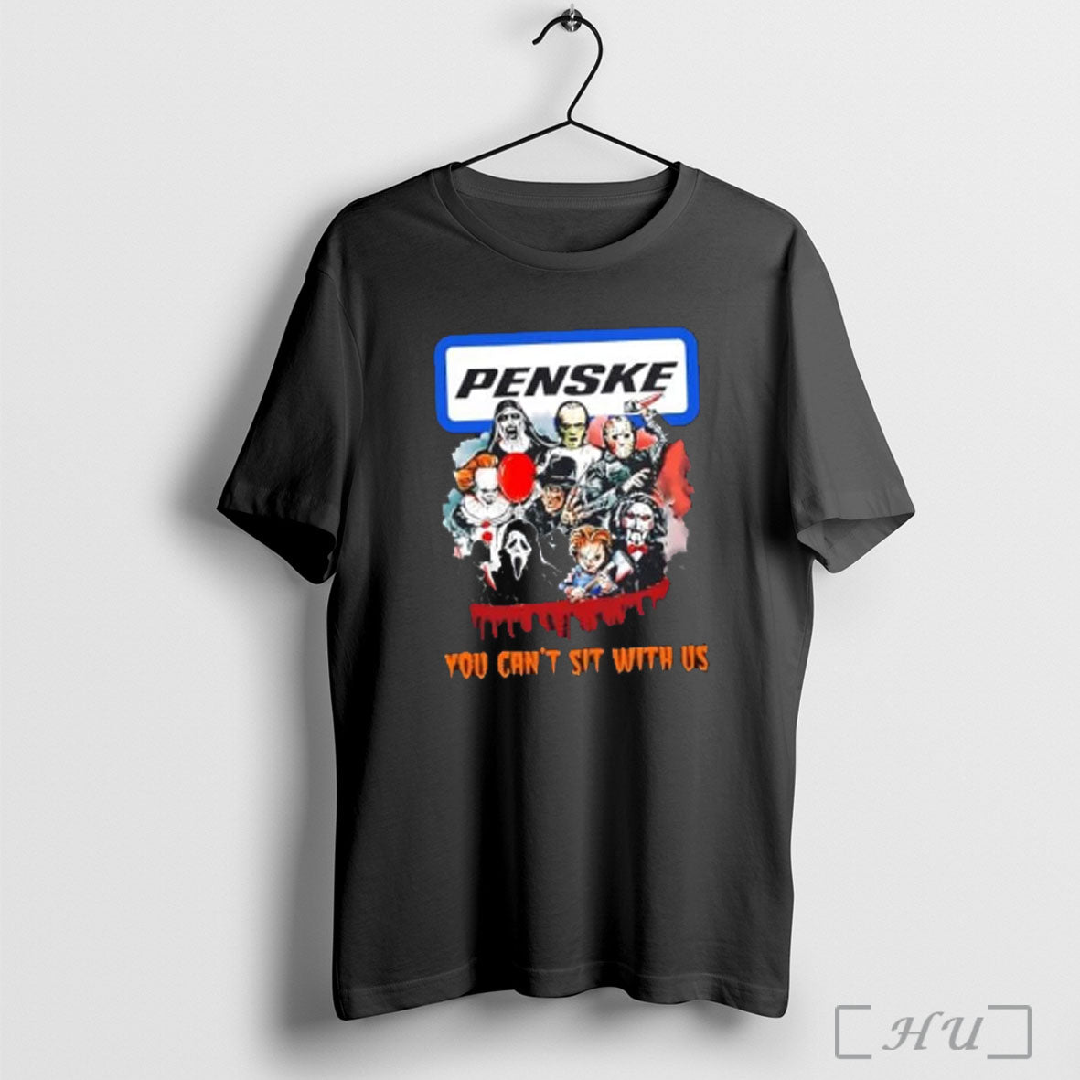 Officials Horror Movies Halloween X Penske Corporation You Cant Sit With Us T Shirt