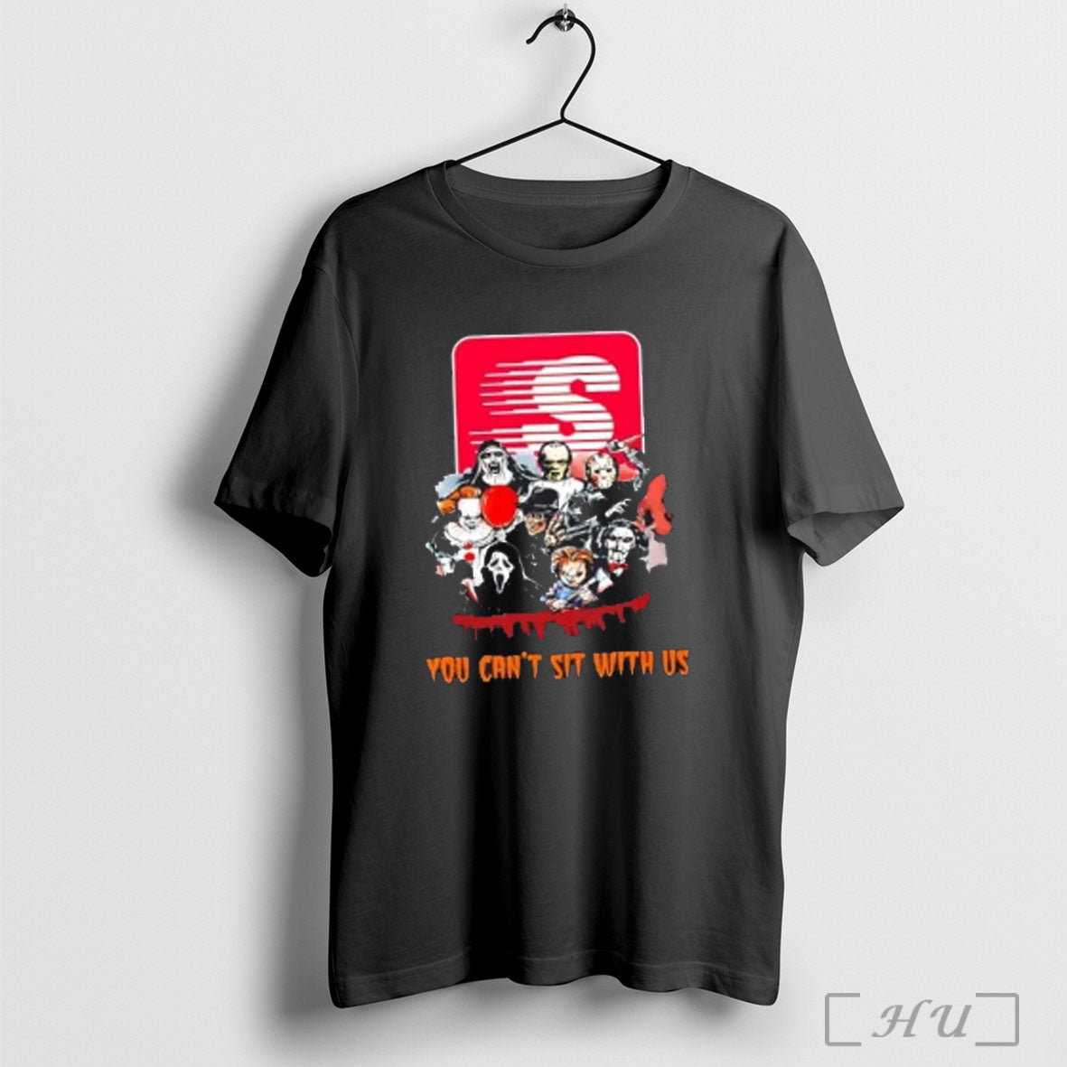 Officials Horror Movies Halloween X Speedway You Cant Sit With Us T Shirt