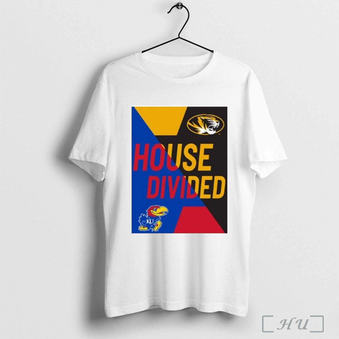 Officials House Divided Mizzou Tiger Vs Kansas Jayhawks 2025 Border Showdown T Shirt