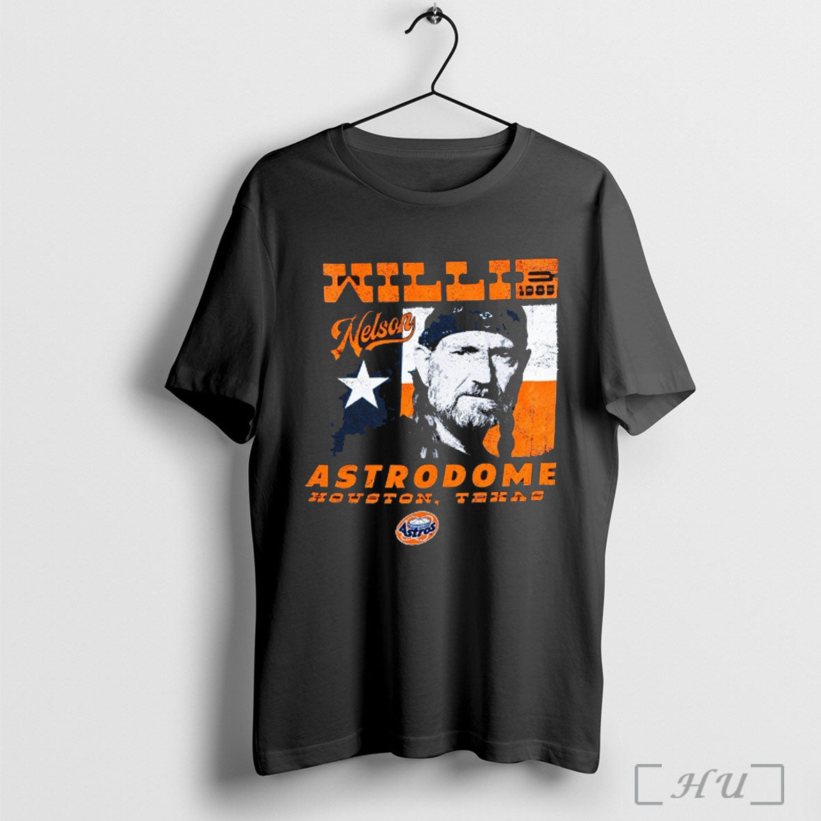Officials Houston Astros Mlb Willie Nelson Astrodome 1985 Houston Texas Graphic T Shirt