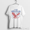 Officials I Am Charlie Retro American Eagle T Shirt