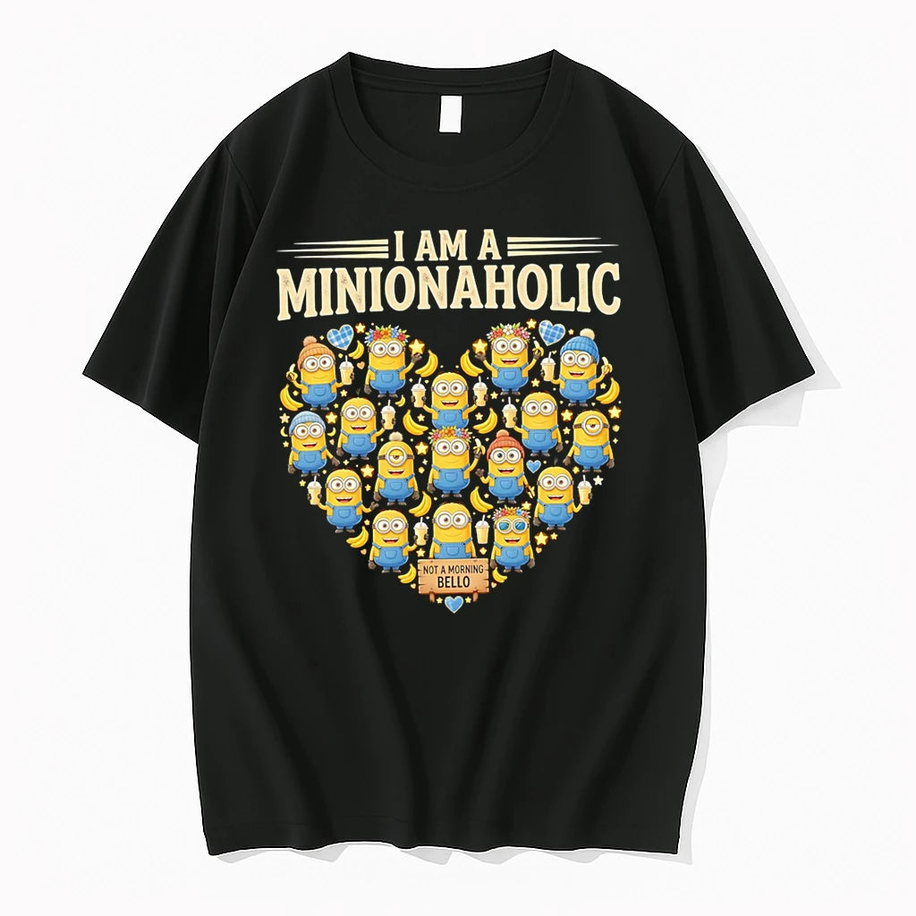 Officials I Am A Minionaholic Not A Morning Bello Minions Premium T Shirt