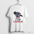 Officials I Am Charlie Kirk American Flag T Shirt