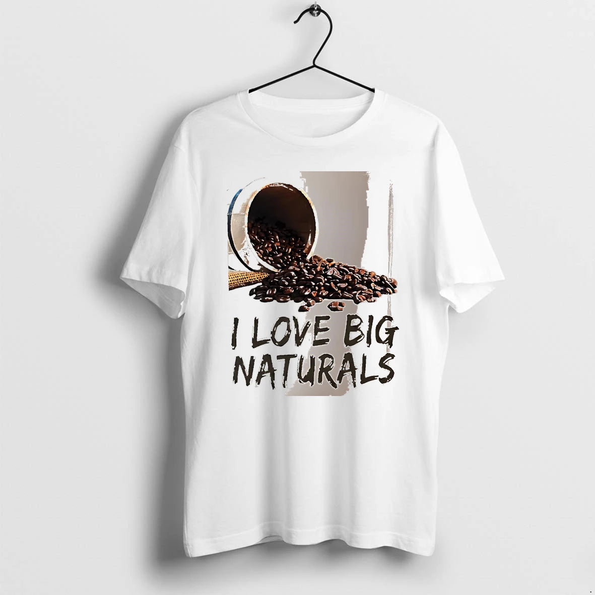 Officials I Love Big Naturals Coffee Beans White Premium T Shirt