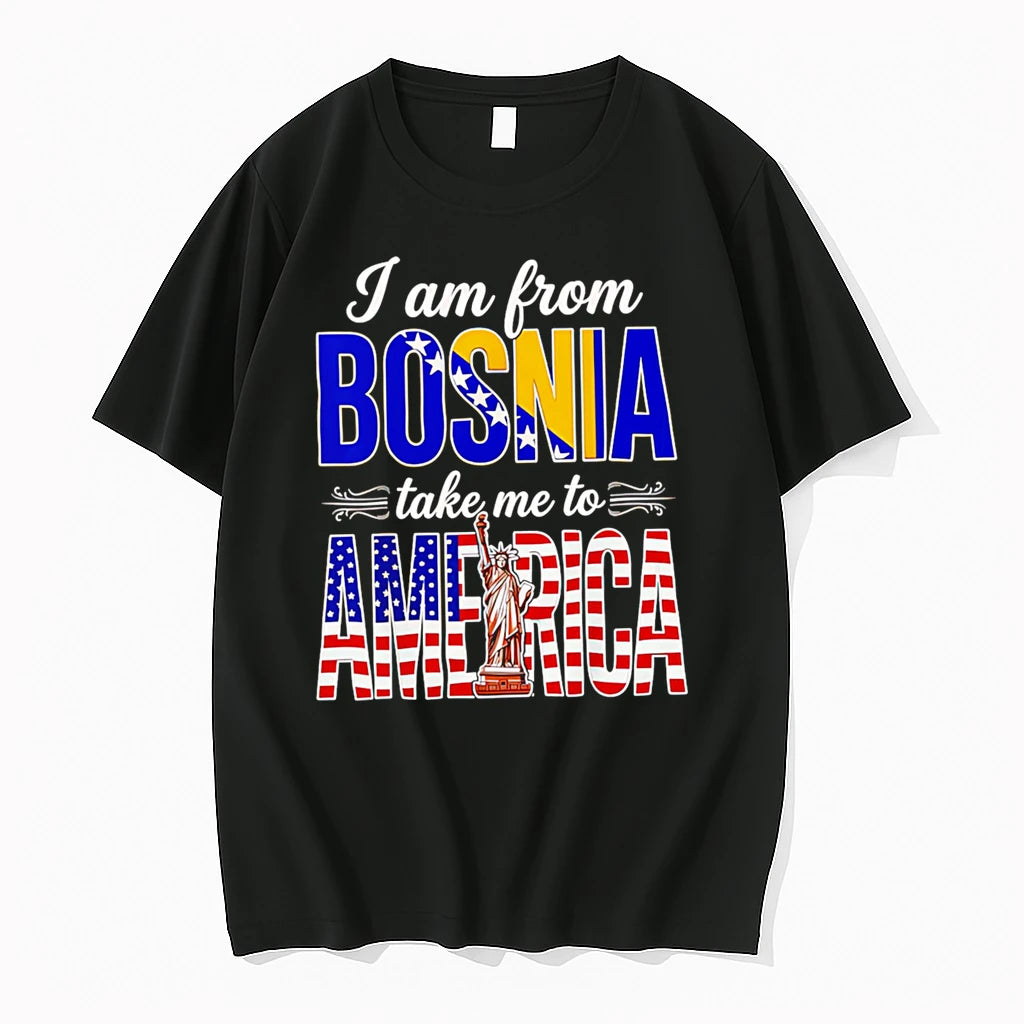 Officials I Am From Bosnia Take Me To America Premium T Shirt