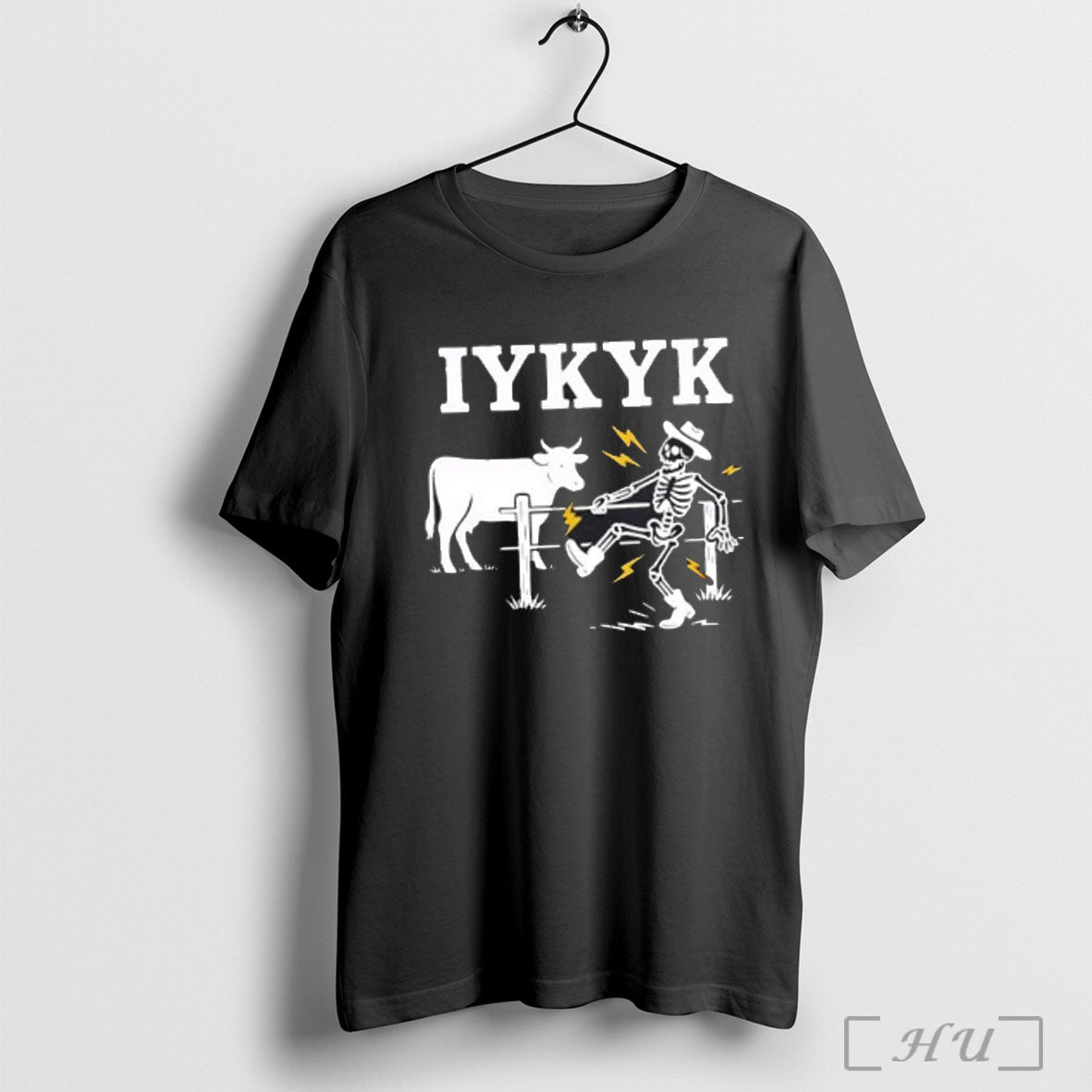 Officials Iykyk Electric Fence Cow T Shirt