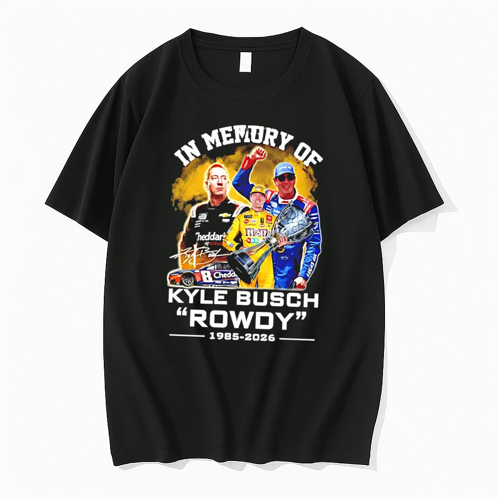 Officials In Memory Of Kyle Busch Rowdy 1985 2026 Tee T Shirt Sweater