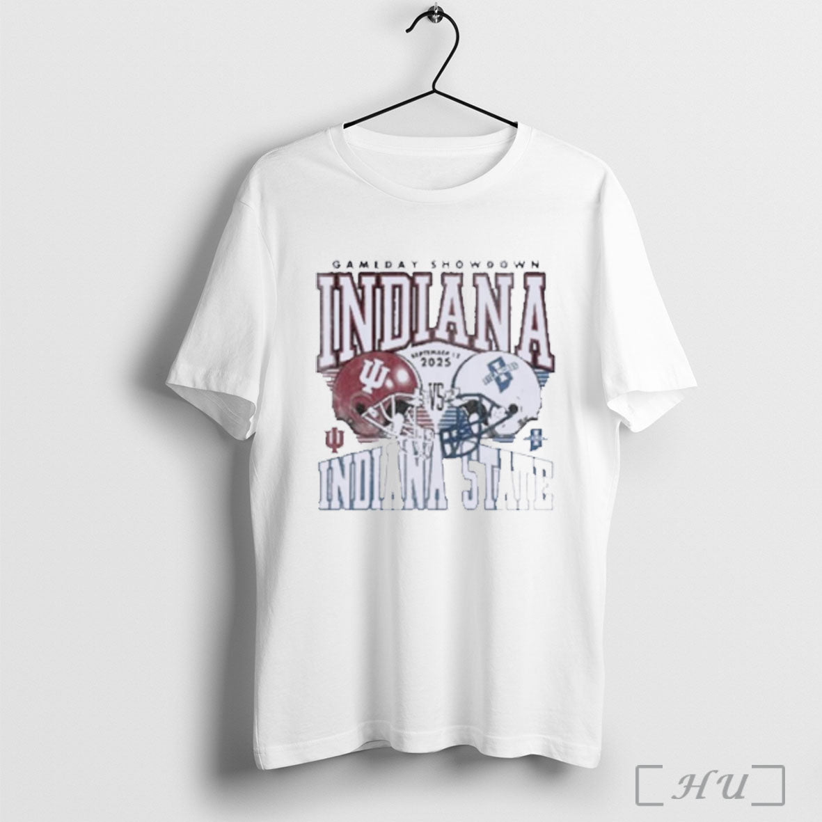 Officials Indiana Vs Indiana State Gameday Showdown Duel Helmet T Shirt Sweatshirt Png