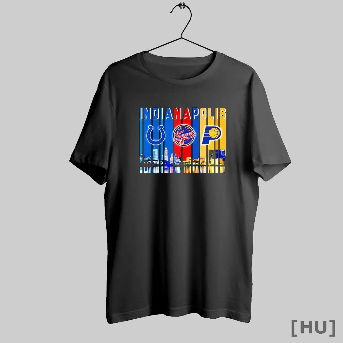 Officials Indianapolis Skyline 3 Team Indianapolis Colts Indiana Fever Indiana Pacers T Shirt