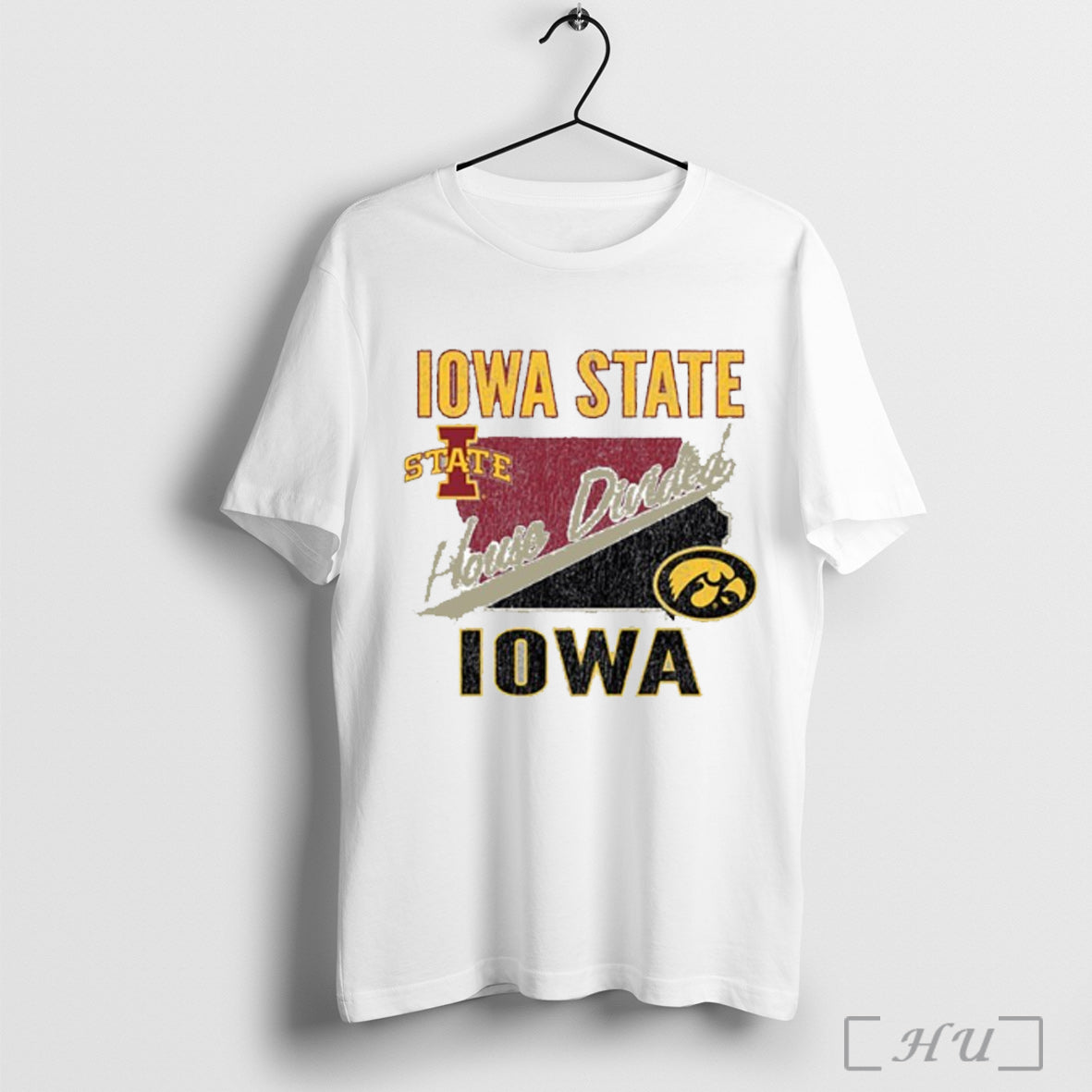 Officials Iowa State Vs Iowa Football House Divided Gameday T Shirt