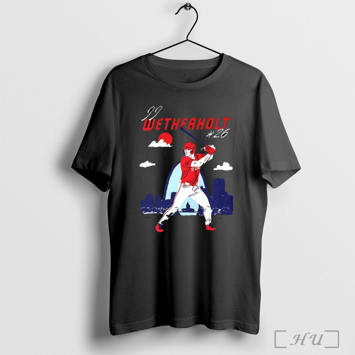 Officials Jj Wetherholt St Louis Cardinals Baseball Skyline Swing T Shirt