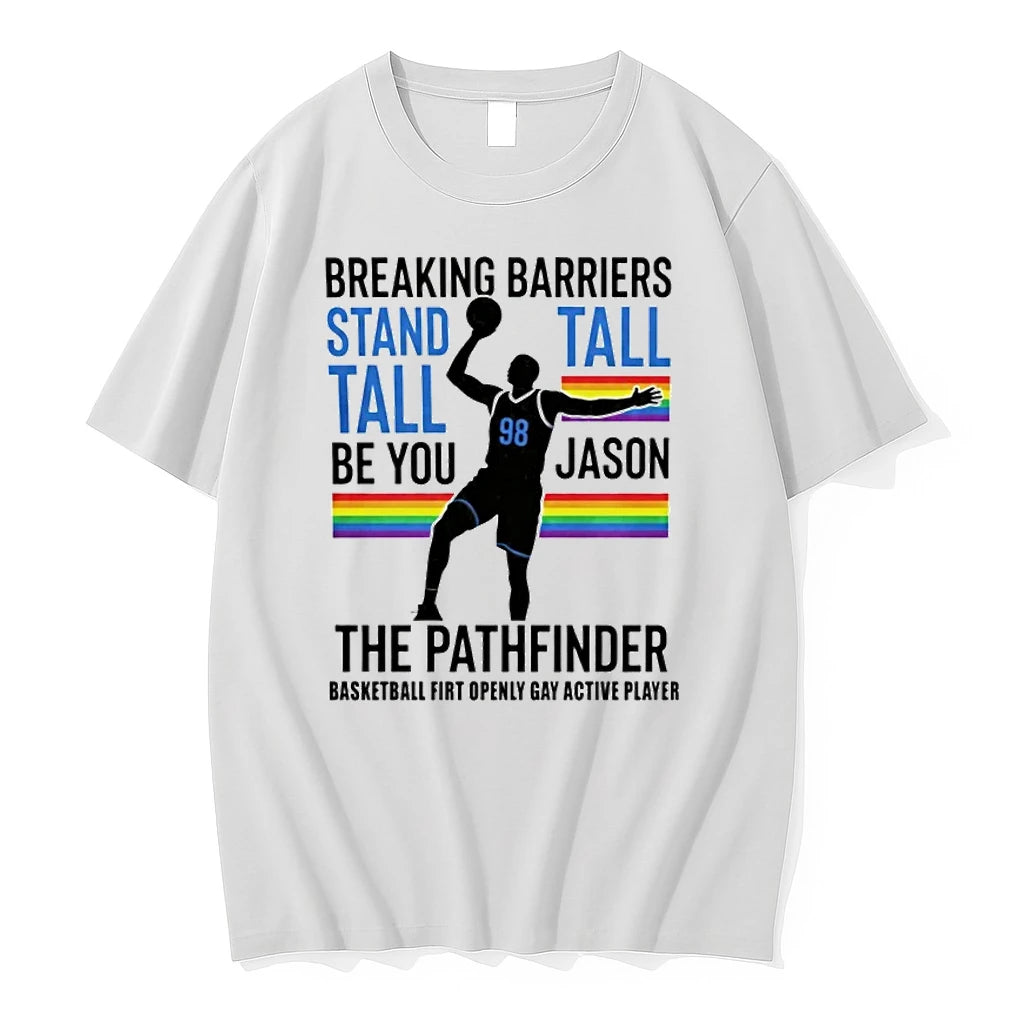 Officials Jason Breaking Barriers Stand Tall Be You Jason The Pathfinder T Shirt Sweater