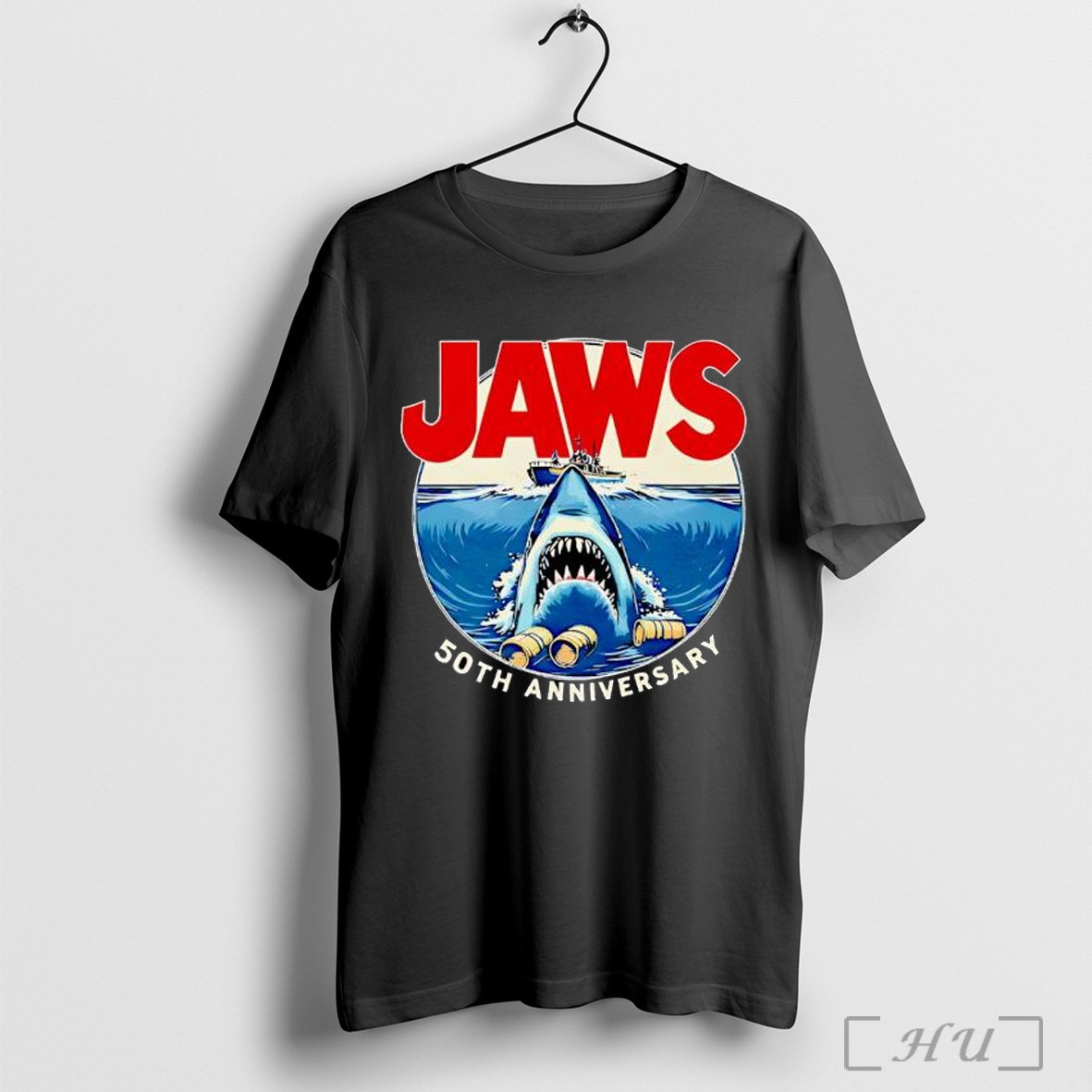 Officials Jaws 50th Anniversary Vintage Shirt Hoodie Sweater Longsleeve And V Neck