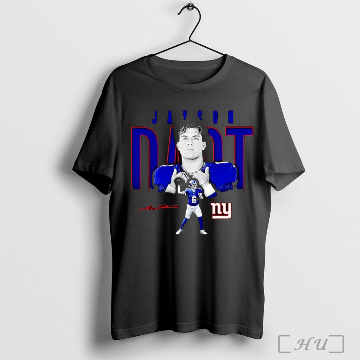 Officials Jaxson Dart New York Giants Signature Classic T Shirt