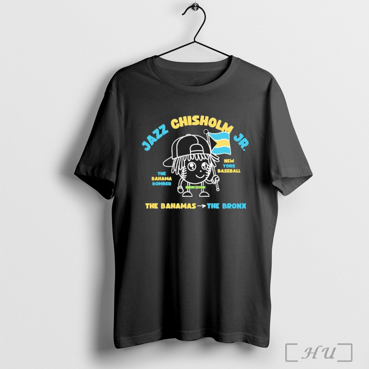 Officials Jazz Chisholm Jr Bahama Bomber Bronx New York Yankees T Shirt