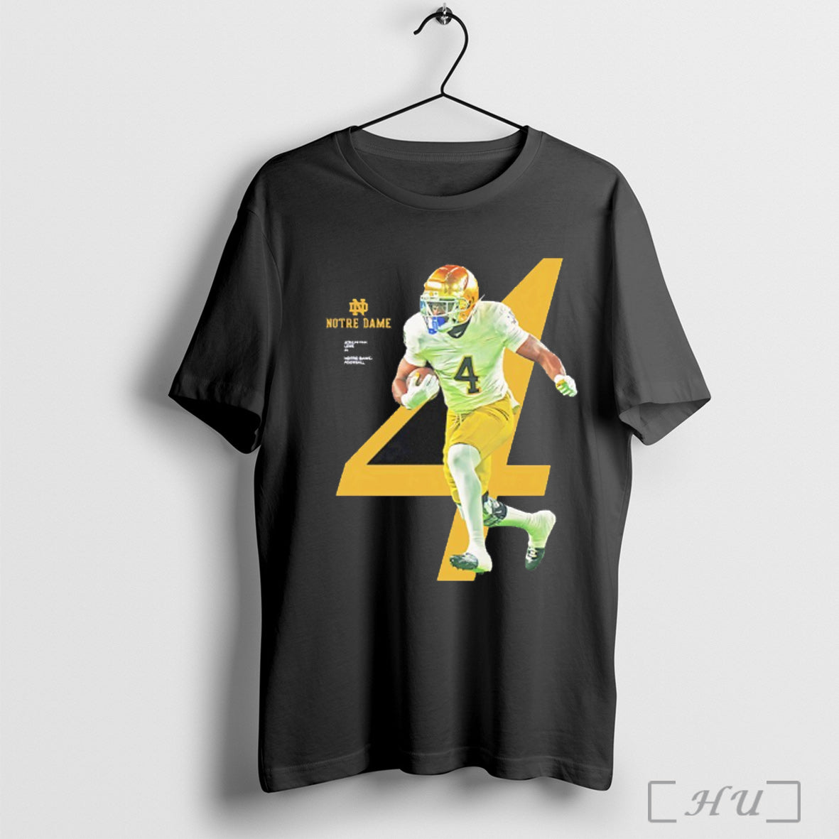 Officials Jeremiyah Love 4 Notre Dame Fighting Irish 2025 Ncaa Player T Shirt